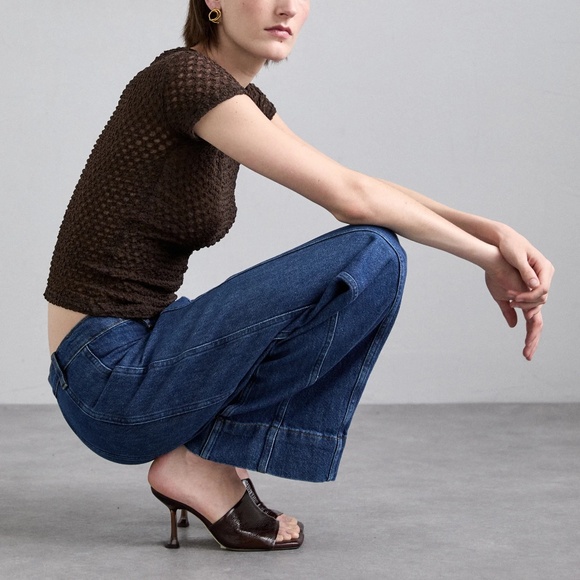 FRAME Denim The Seamed Etta Wide Leg Jean NWT - Size 31 - Picture 2 of 8